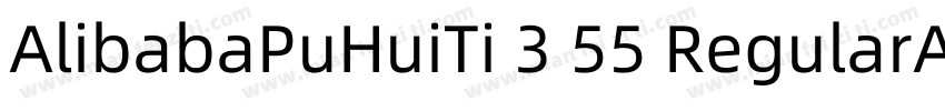 AlibabaPuHuiTi 3 55 RegularAlibabaP字体转换